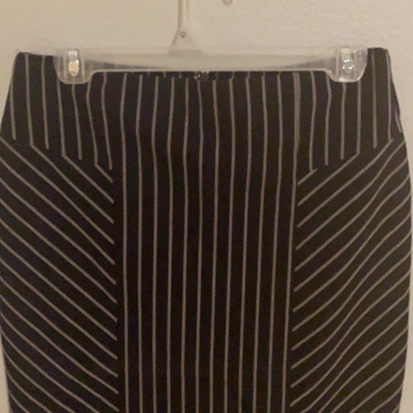 Pinstripe Pencil Skirt - Picture 2 of 3